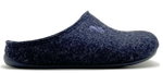 thies Hausschuhe Pantoffel PET Slipper (weicher Filz) dunkelblau Damen